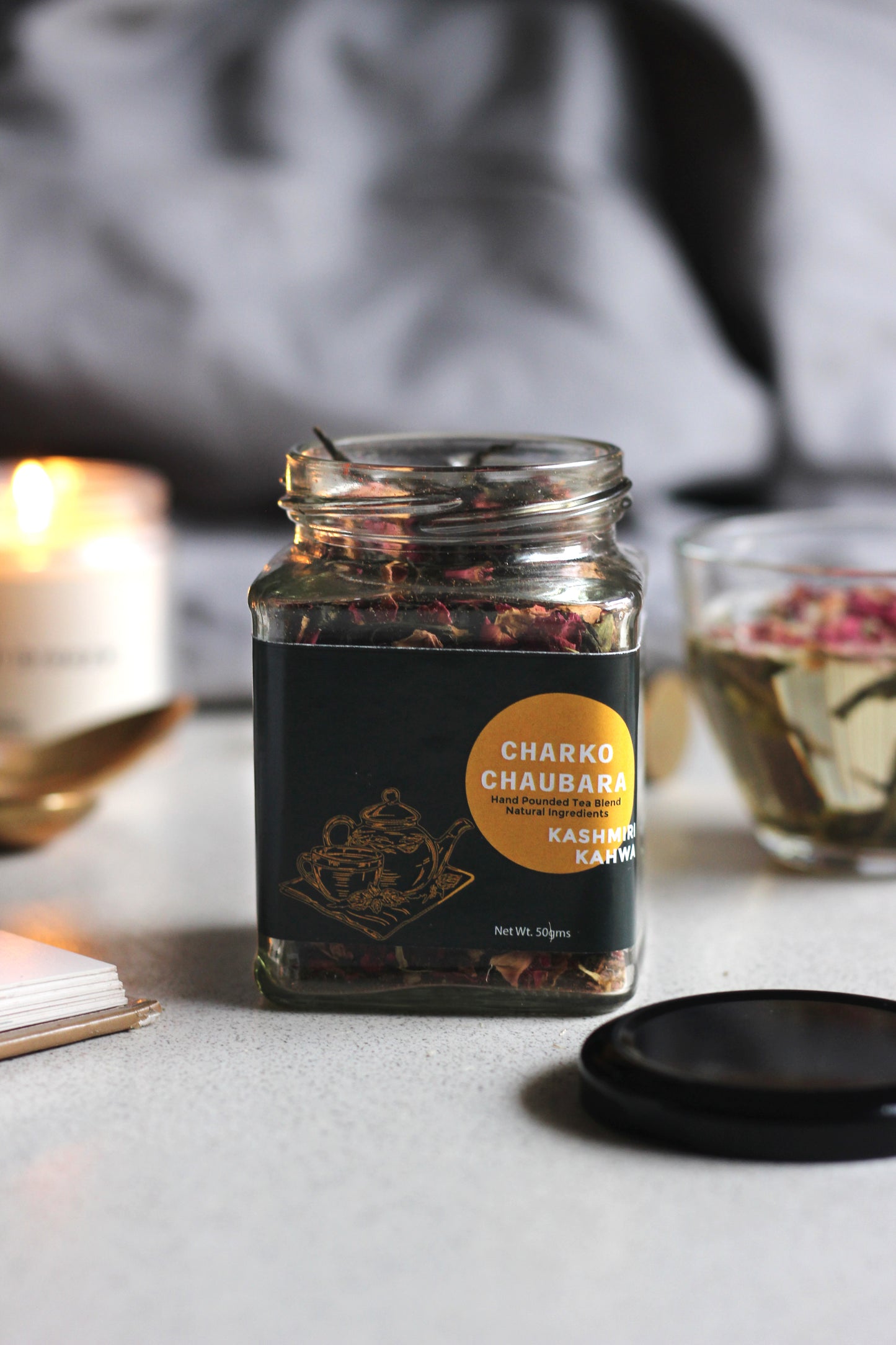 Kashmiri Kahwa is a traditional Kashmiri tea made with whole spices and infused with exotic flavours of saffron and almonds. It is a warm treat for the soul as well as tastebuds on cold winter days. The rich taste of Kahwa can be relished throughout the year.