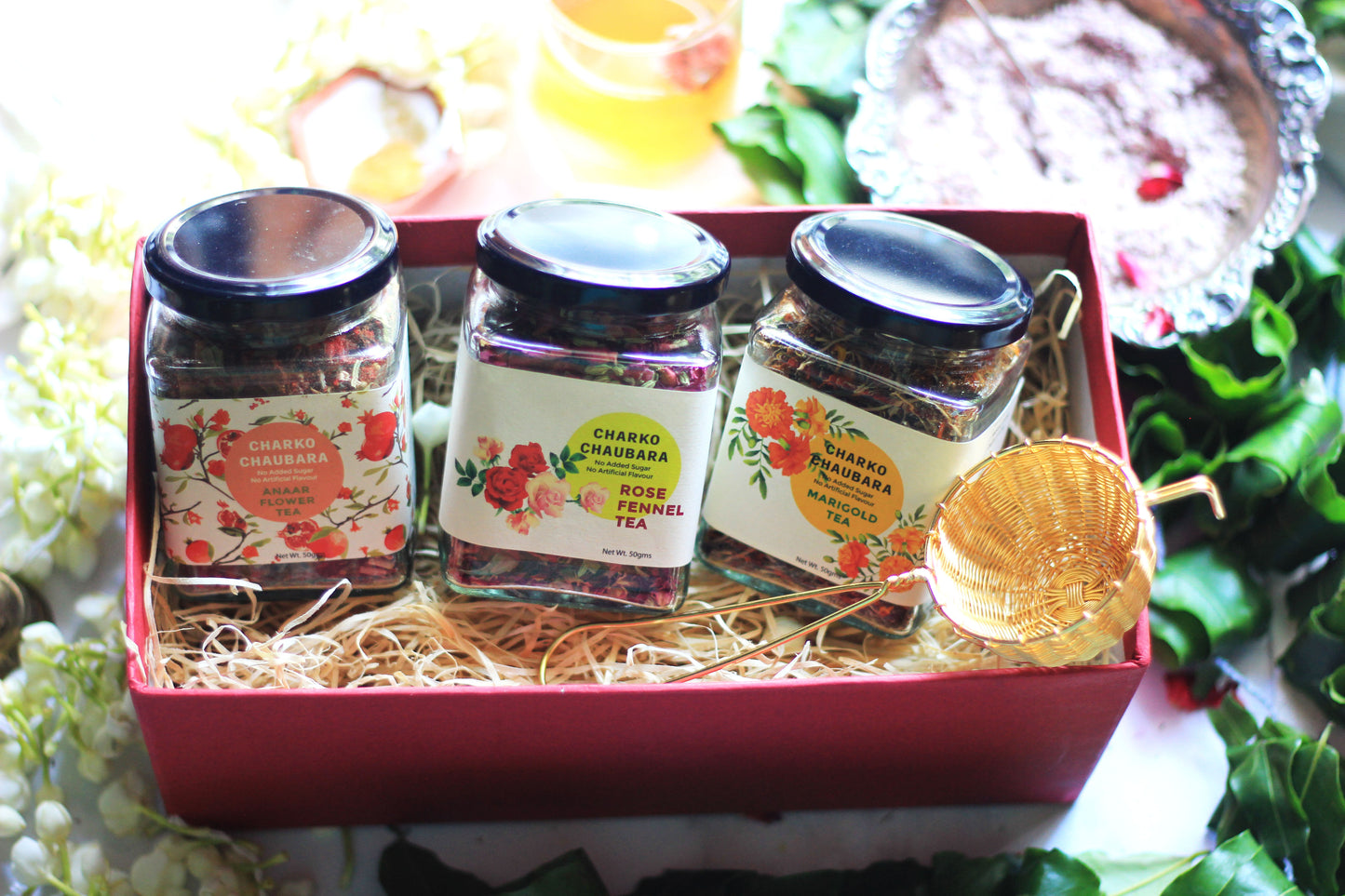 FLORAL TEA HAMPER